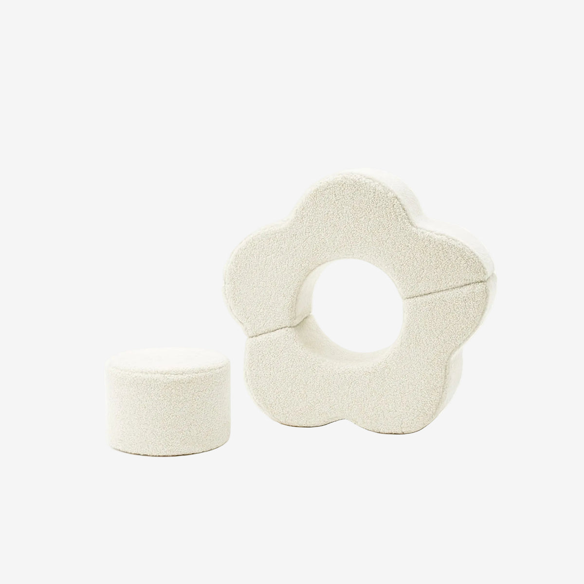MeowBaby Soft play set Flower 3 Elements Bearly - Cream