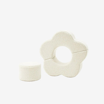 MeowBaby Soft play set Flower 3 Elements Bearly - Cream