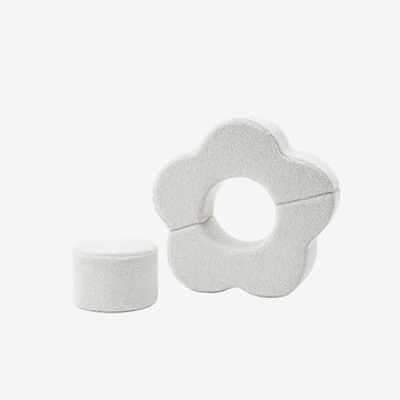 MeowBaby Soft play set Flower 3 Elements Bearly - Off white