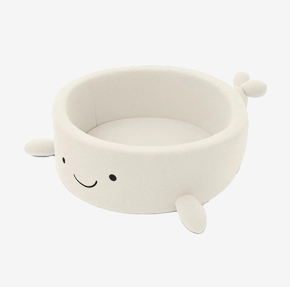 MeowBaby Whale ball pit Boucle without balls - Beige