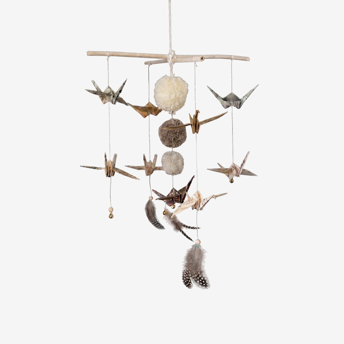 Origami Nursery Mobile - Gold Dust