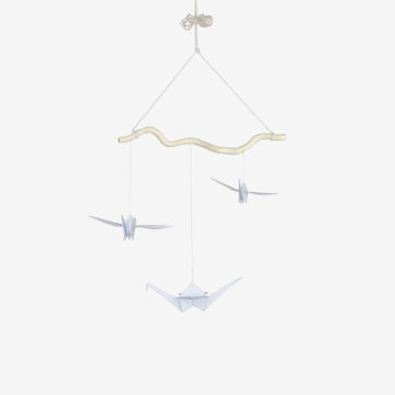 Origami Nursery Mobile - White