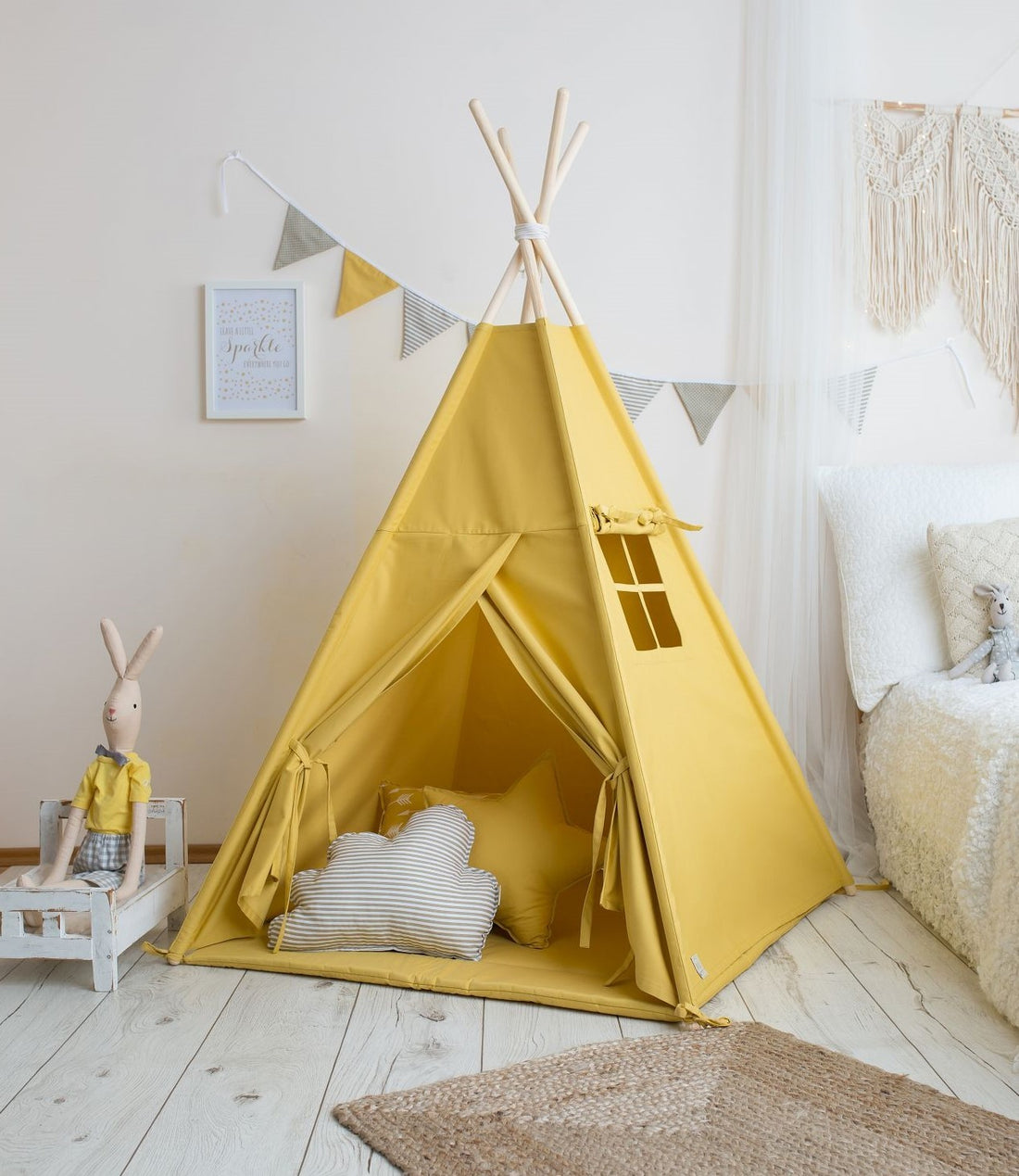 Mustard Teepee Tent
