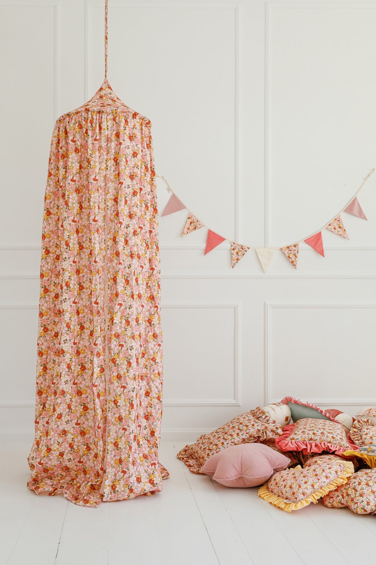 Organic Cotton Canopy - Spring Garden