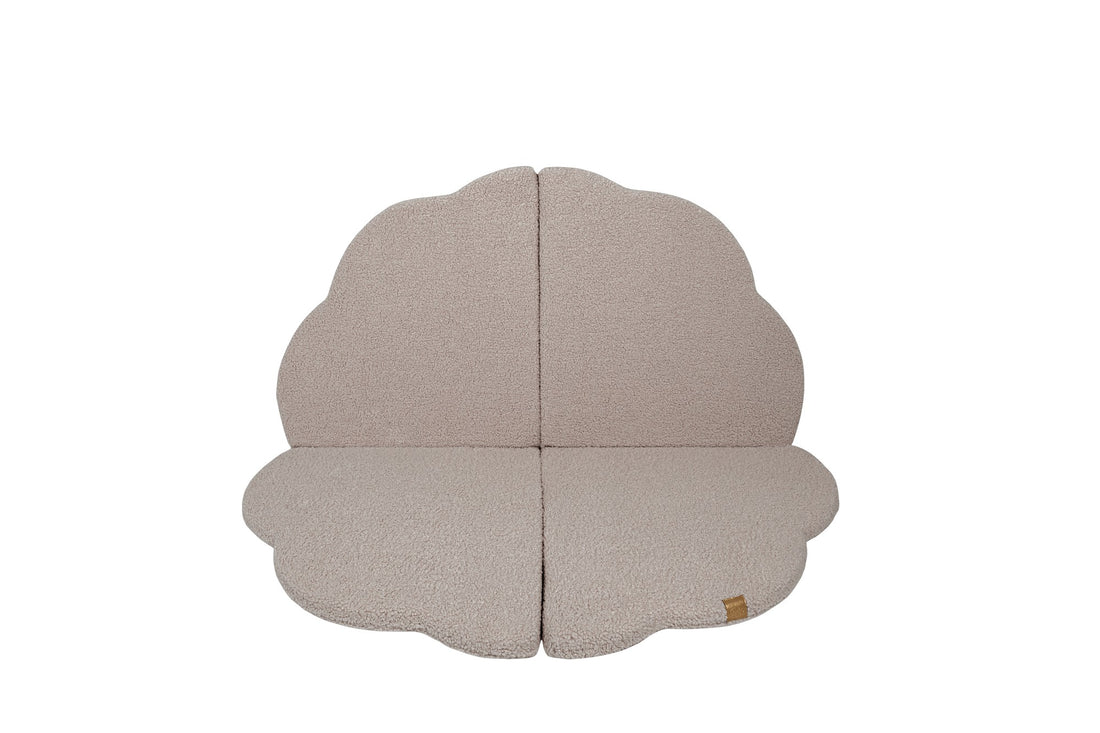 Play Mat for Kids - Cloud Shaped Bearly Light Grey