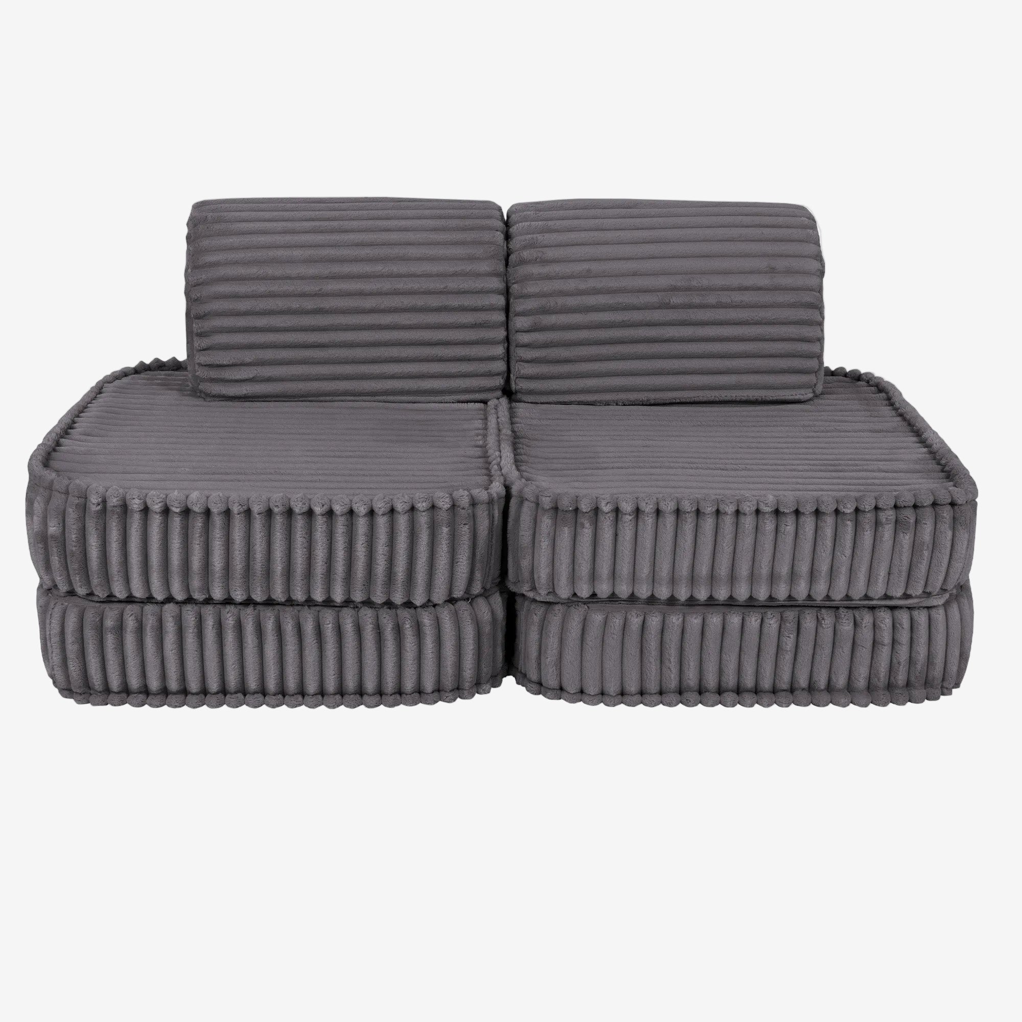 Small Modular Sofa for Kids - Churros Jurassic Grey