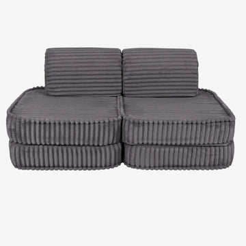 Small Modular Sofa for Kids - Churros Jurassic Grey