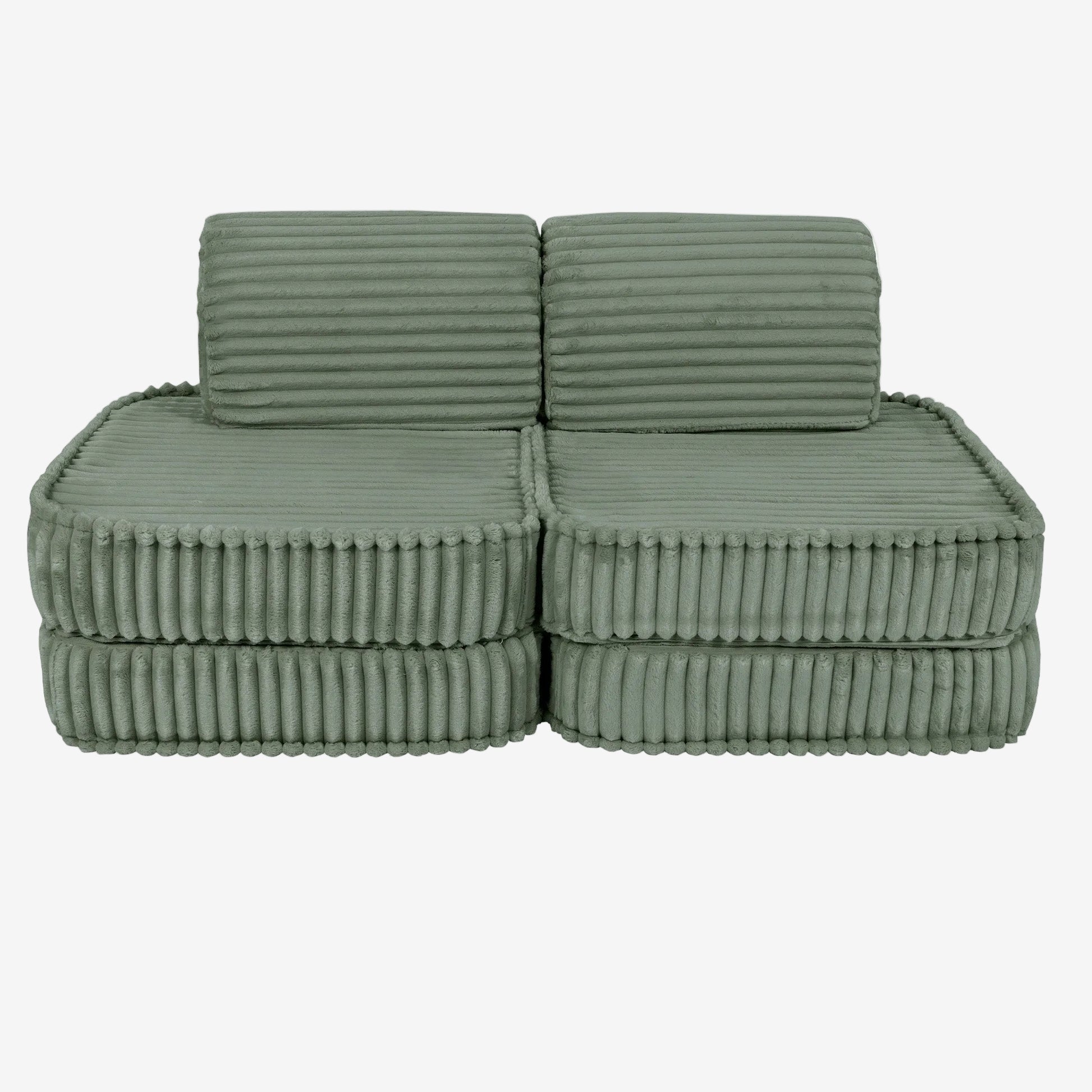 Small Modular Sofa for Kids - Churros Sage Green