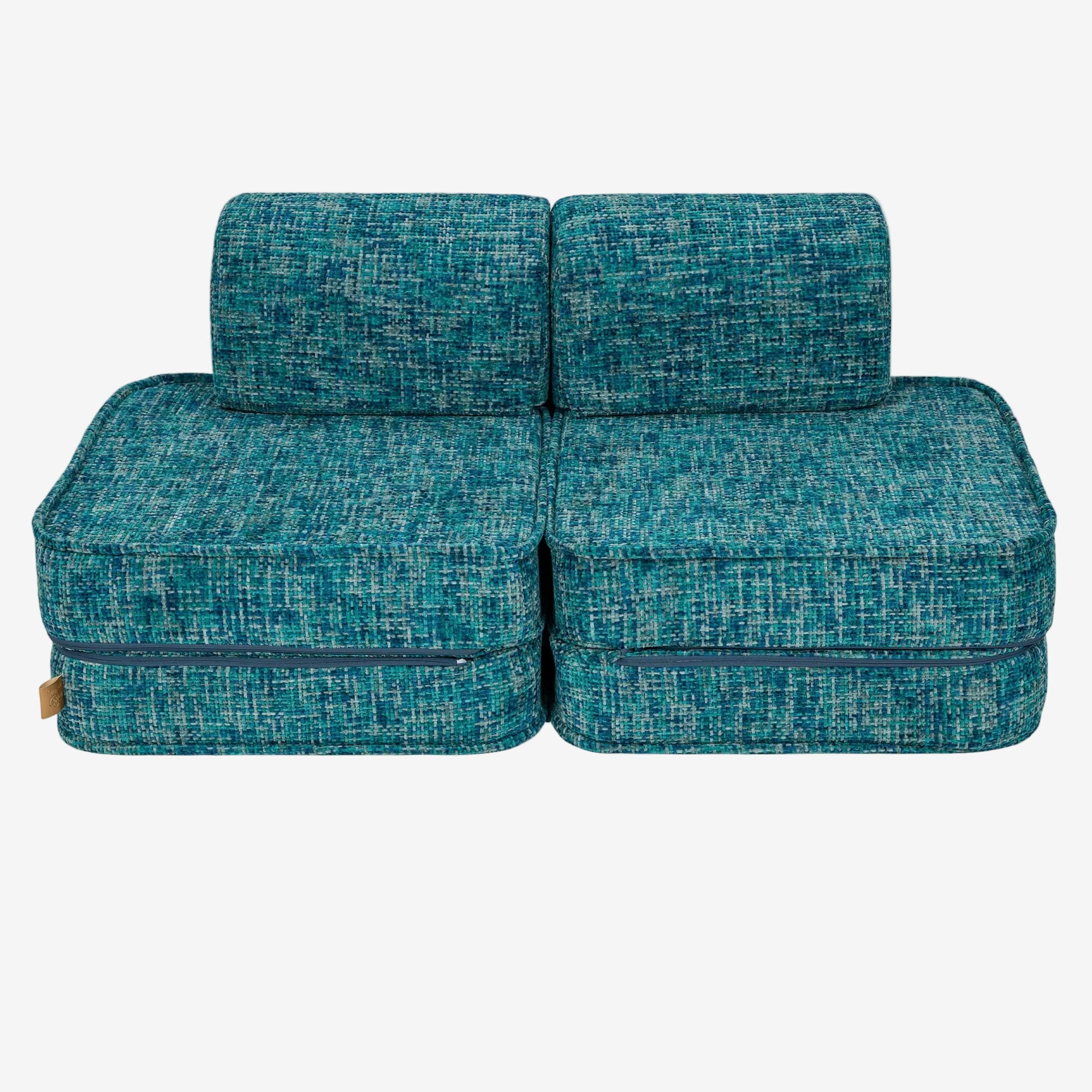 Small Modular Sofa for Kids - Tangle Lagoon Blue