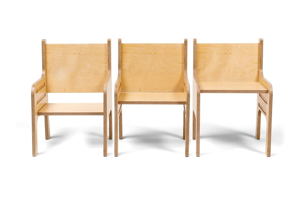 TULLA - Height-adjustable Kids Chair - Natural Wood